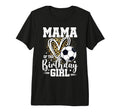 Mama Birthday Soccer Ball Mama Leopard T-Shirt - Trendy Graphic for Adults