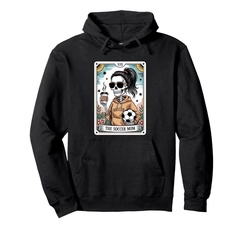 Funny Skeleton Tarot Card Halloween Hoodie - Aesthetic Graphic for Adults