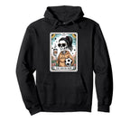 Funny Skeleton Tarot Card Halloween Hoodie - Aesthetic Graphic for Adults