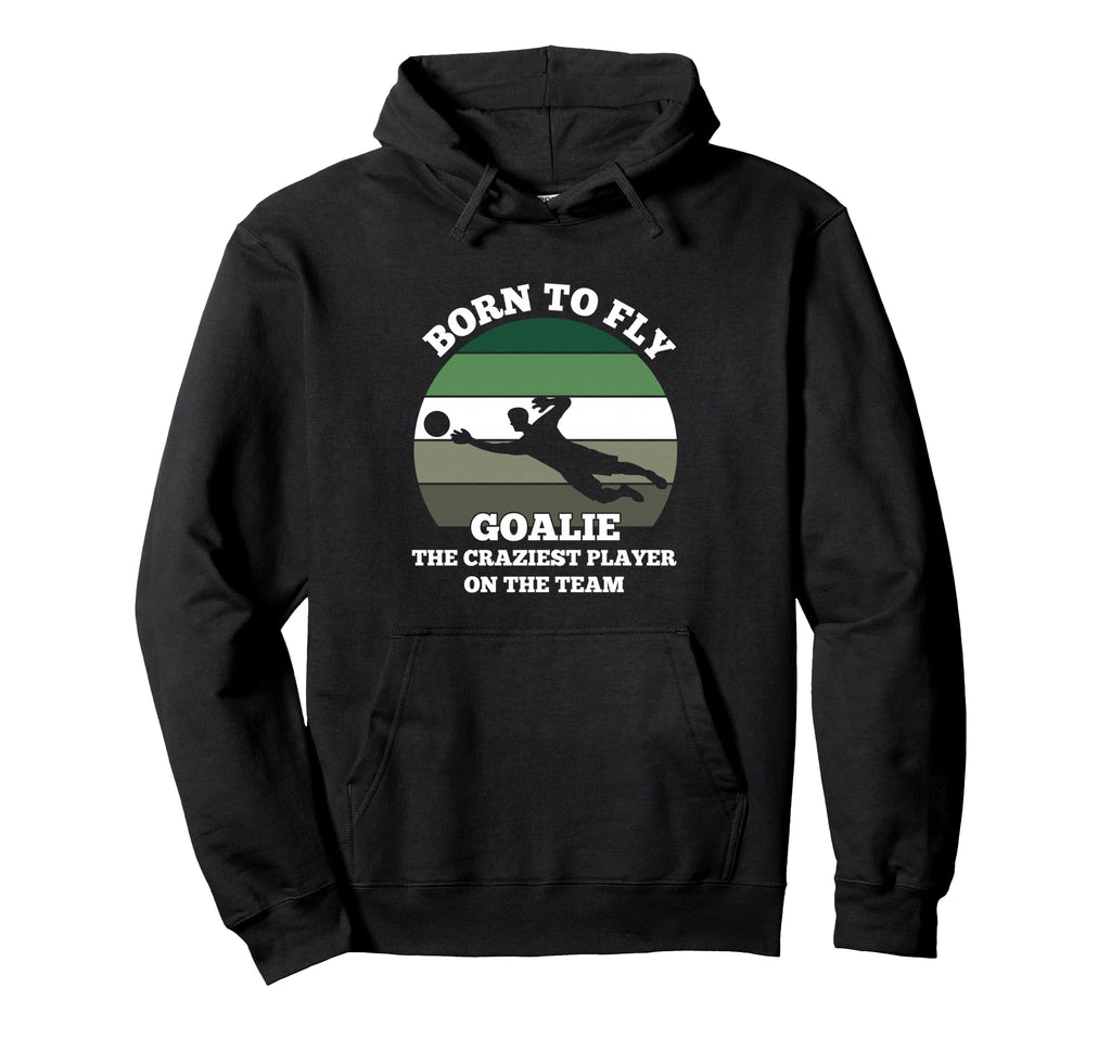 Soccer Player Goalie Fly Hoodie - Casual Everyday Wear Unisex