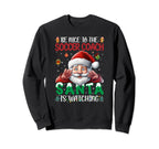 Be Nice To Soccer Coach Funny Soccer Sweatshirt - Minimalist Print Unisex