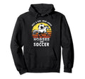 Just Who Loves Soccer And Horses Horseback Hoodie - Graphic Print Unisex