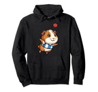 Kawaii Guinea Pig Soccer Number 8 Hoodie - Minimalist Print Unisex