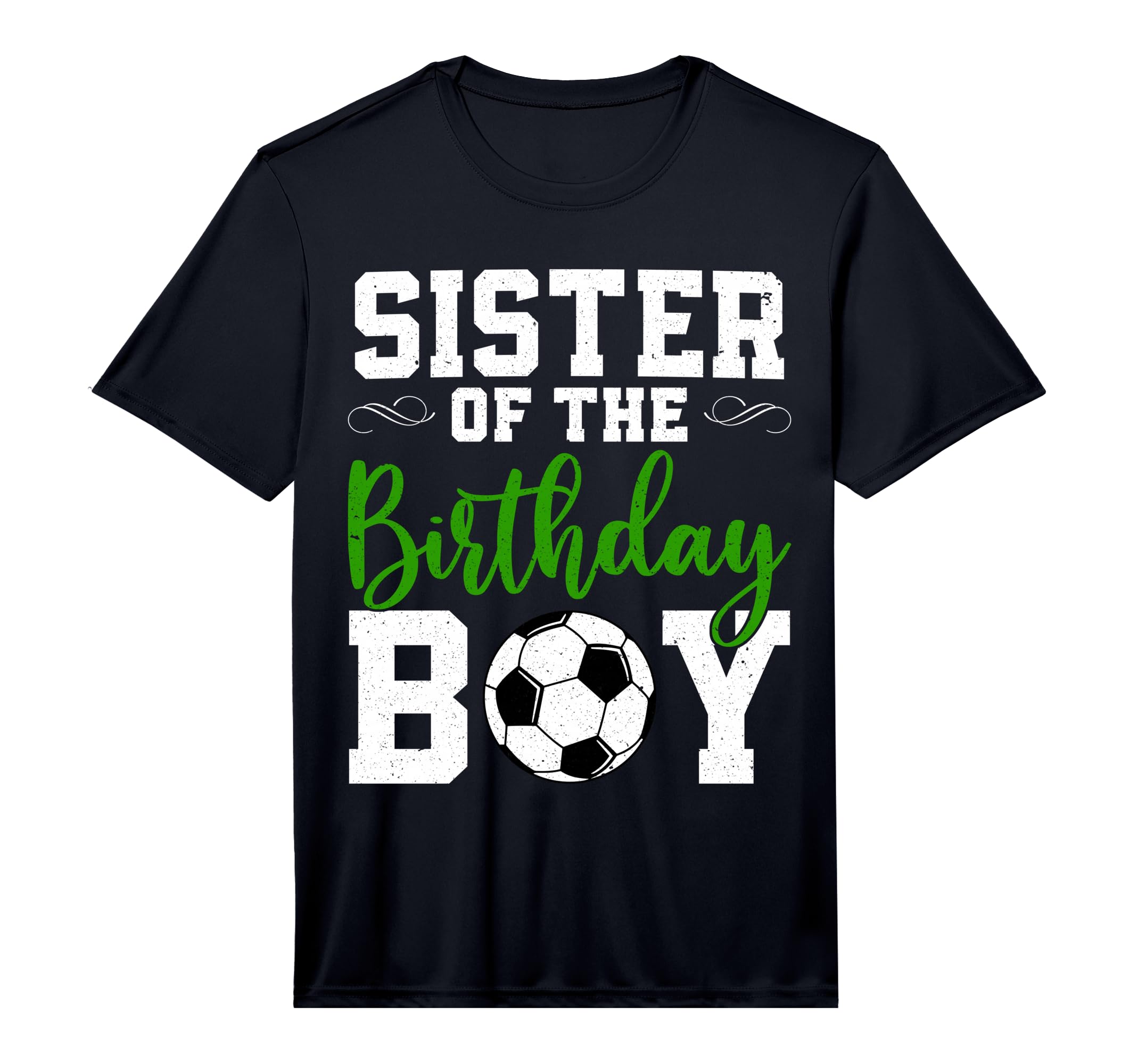 Sister Birthday Matching Soccer T-Shirt - Novelty Apparel for Adults