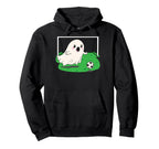 Funny Ghost Soccer Goalie Halloween Hoodie - Unique Graphic for Adults