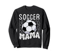 Soccer Mama Groovy Soccer Mom Mothers Day Sweatshirt - Graphic Print Unisex