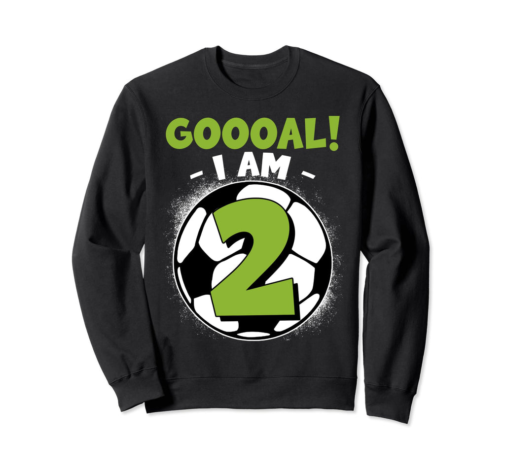 2 Year Old Birthday Soccer Themed 2Ndb Sweatshirt - Novelty Apparel Unisex