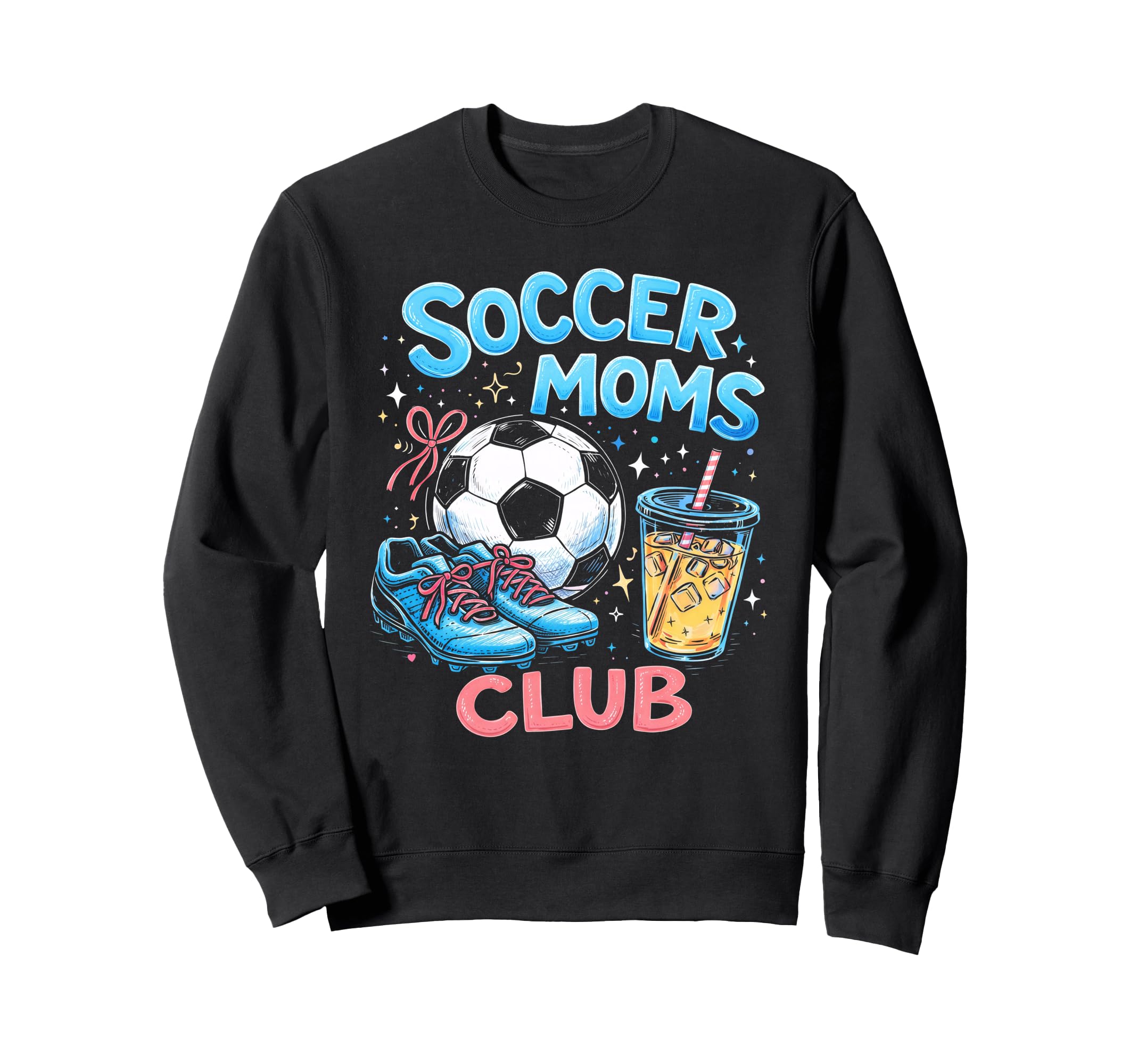 Coquette Soccer Moms Club Gameday Sweatshirt - Minimalist Print for Adults