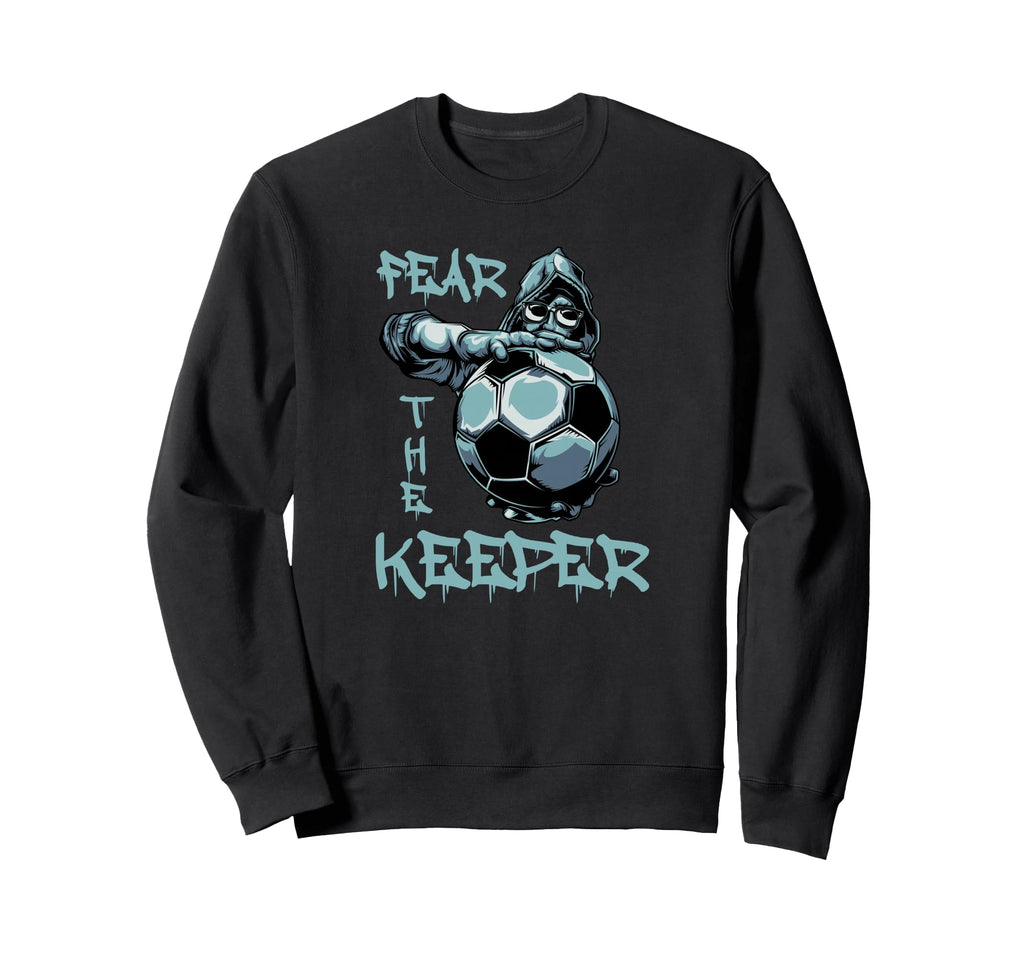 Fear Keeper Football Goalkeeper Sweatshirt - Minimalist Print for Adults
