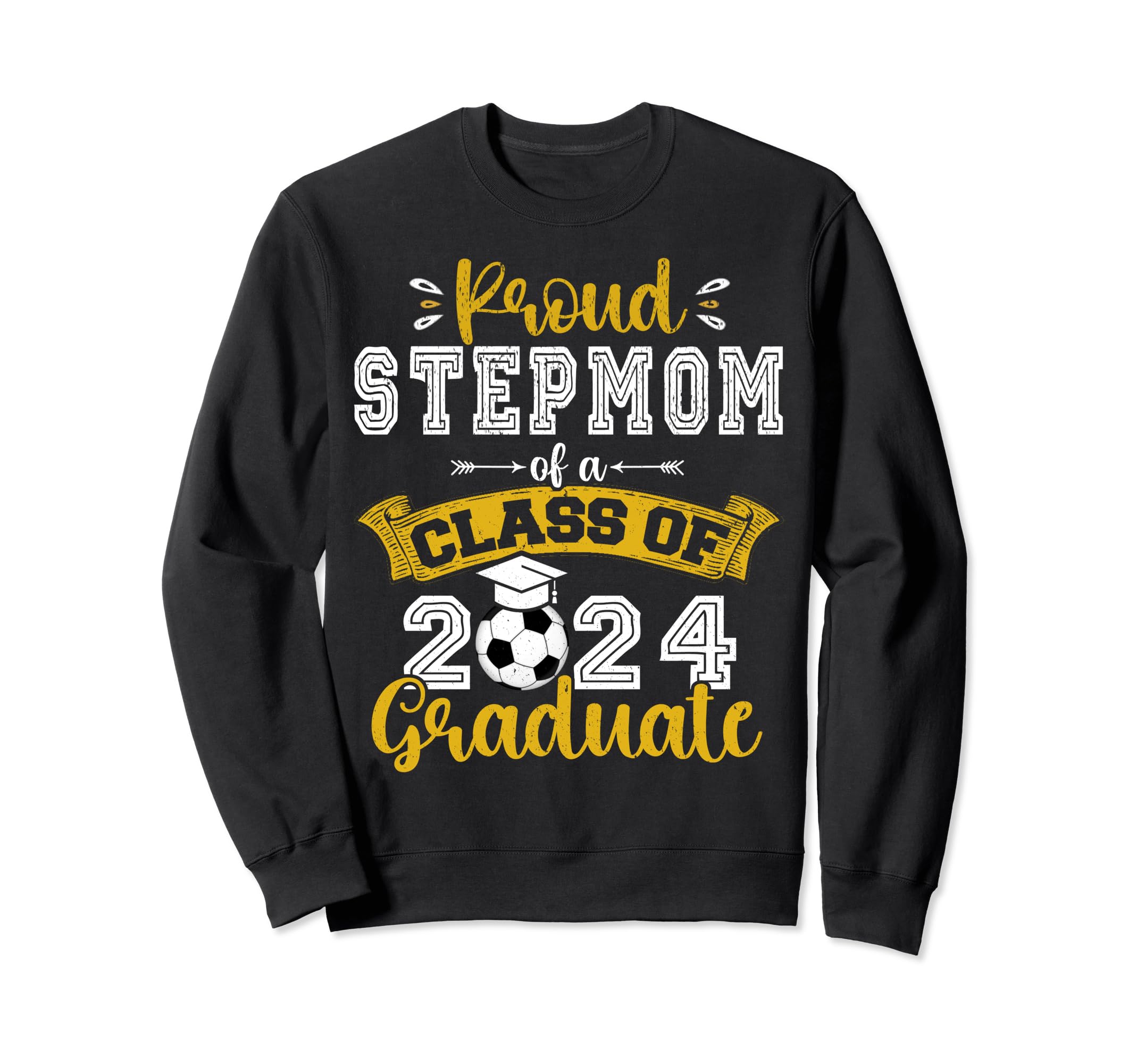Proud Stepmom Class 2024 Graduate Sweatshirt - Casual Everyday Wear Unisex