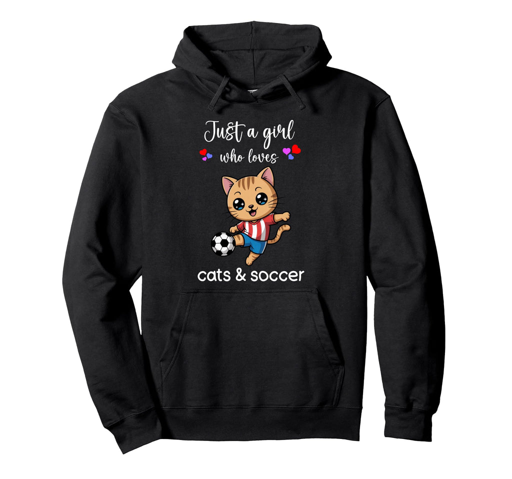 Cat Soccer Cat Soccer Hoodie - Custom Art Print Unisex