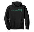 Funny Soccer Heartbeat Ecg Football Hoodie - Minimalist Print for Adults