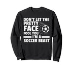 Best Soccer Teen Soccer Lover Sweatshirt - Minimalist Print for Adults