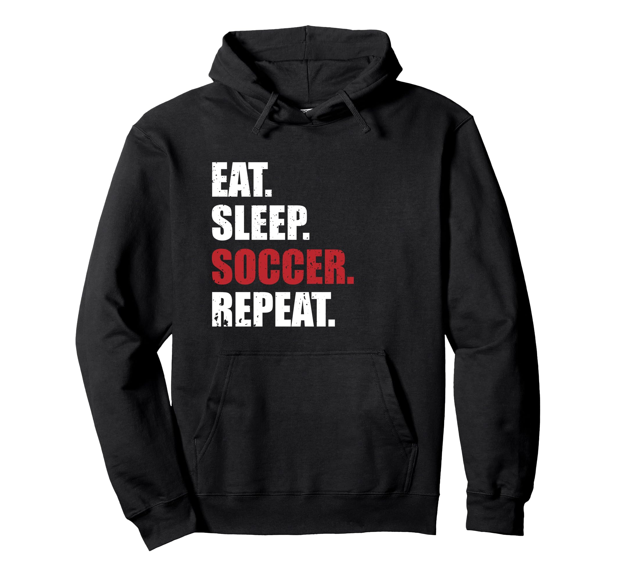 Eat Sleep Soccer Repeat Hoodie - Aesthetic Graphic Unisex