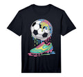 Soccer Ball Drip Ice Cream Drip Game Soccer T-Shirt - Graphic Print Unisex