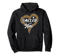 Soccer Nini Leopard Heart Hoodie - Graphic Print for Adults