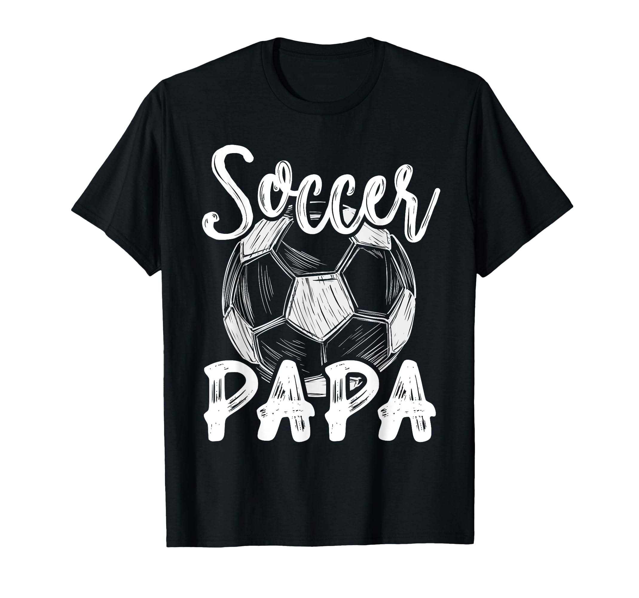 Soccer Papa Family Matching Team T-Shirt - Casual Everyday Wear Men Women