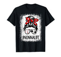 Bleached Nonna Life Soccer Messy Bun T-Shirt - Graphic Print Men Women