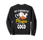 My Favorite Players Baseball Soccer Sweatshirt - Aesthetic Graphic Unisex