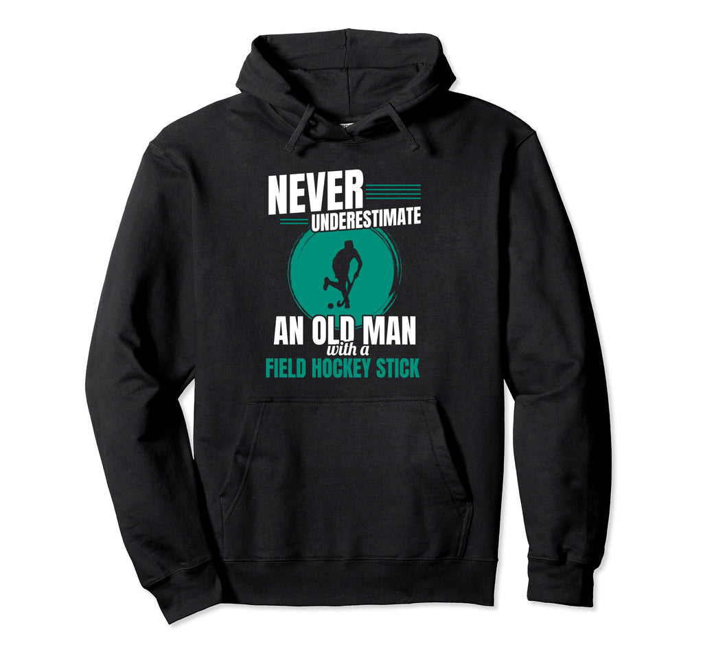 Sports Goalkeeper Old Field Hockey Hoodie - Custom Art Print for Adults