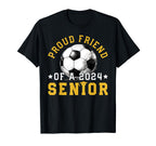 Class 2024 Friend Soccer Senior 2024 T-Shirt - Fun Novelty Design Men Women
