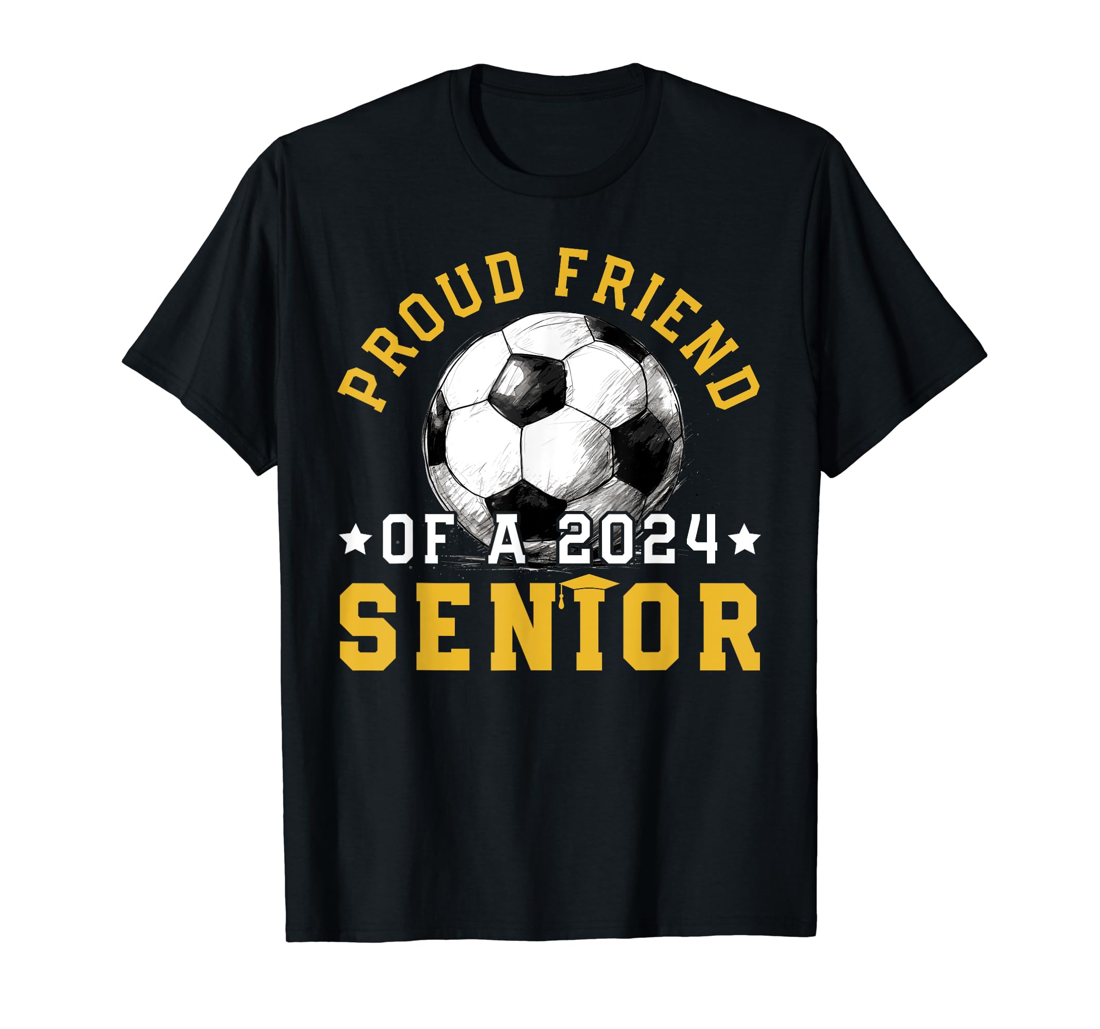 Class 2024 Friend Soccer Senior 2024 T-Shirt - Fun Novelty Design Men Women