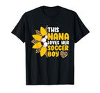 Nana Loves Soccer Sports Player T-Shirt - Casual Everyday Wear Unisex