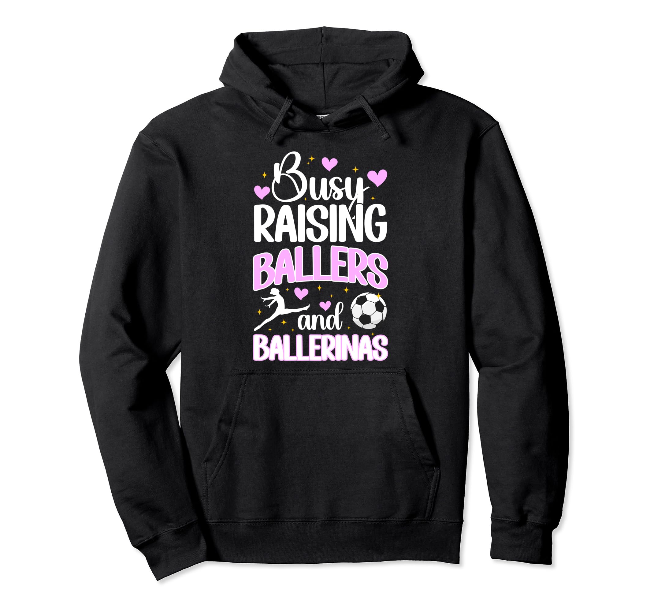 Raising Ballers And Ballerinas Soccer And Hoodie - Custom Art Print Unisex