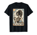 Volleyball Mom Tarot Card Skeleton T-Shirt - Graphic Print Men Women