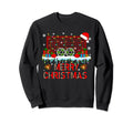 Leopard Red Plaid Santa Soccer Player Sweatshirt - Novelty Apparel Unisex