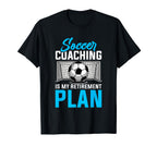 Coaching Soccer Dad Coach Soccer T-Shirt - Fun Novelty Design for Adults