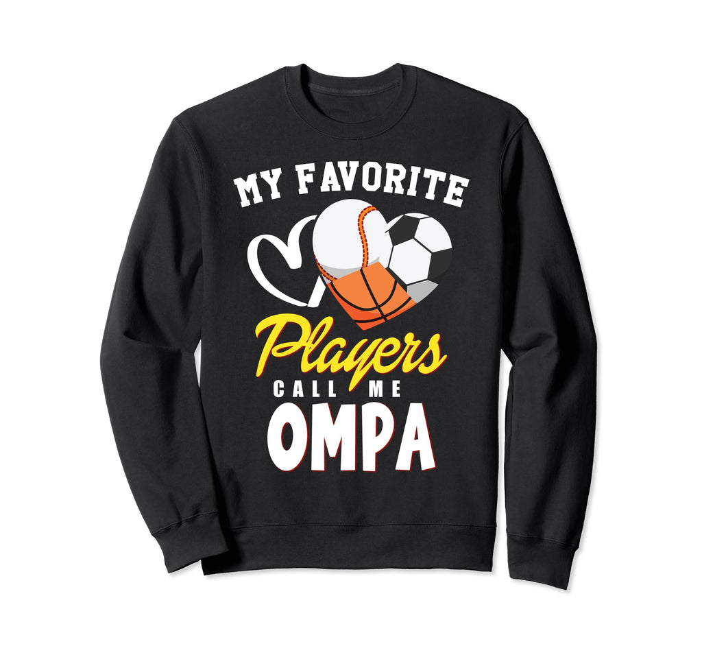 My Favorite Players Baseball Soccer Sweatshirt - Graphic Print for Adults