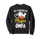 My Favorite Players Baseball Soccer Sweatshirt - Graphic Print for Adults