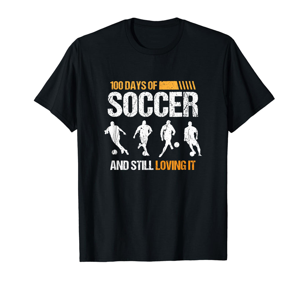 100 Days Soccer Passionate Sport Player T-Shirt - Custom Art Print Unisex