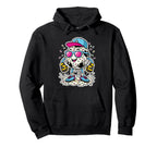 Soccer Ball Melting Ice Cream Drip Hoodie - Custom Art Print for Adults
