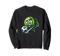 Angry Watermelon Striker Kicking Sweatshirt - Streetwear Style Unisex