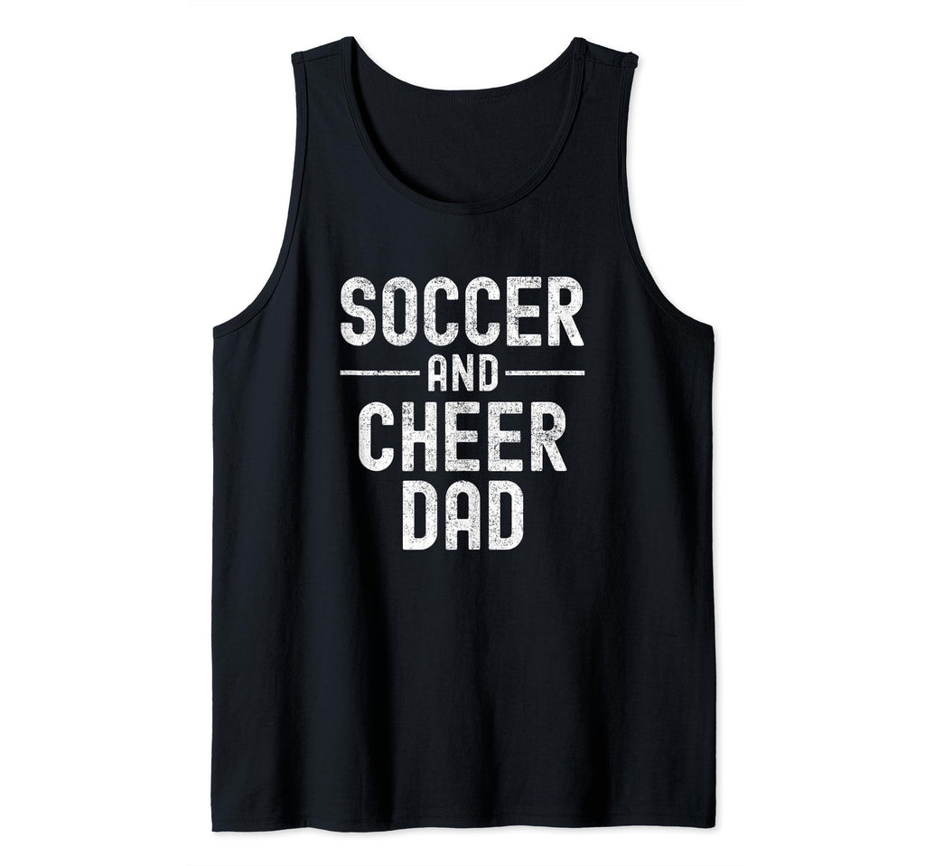 Soccer And Cheer Cheerleader Dad T T-Shirt - Aesthetic Graphic for Adults