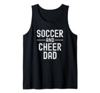 Soccer And Cheer Cheerleader Dad T T-Shirt - Aesthetic Graphic for Adults