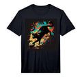 Black Cat Soccer Colorful Performance T-Shirt - Graphic Print for Adults