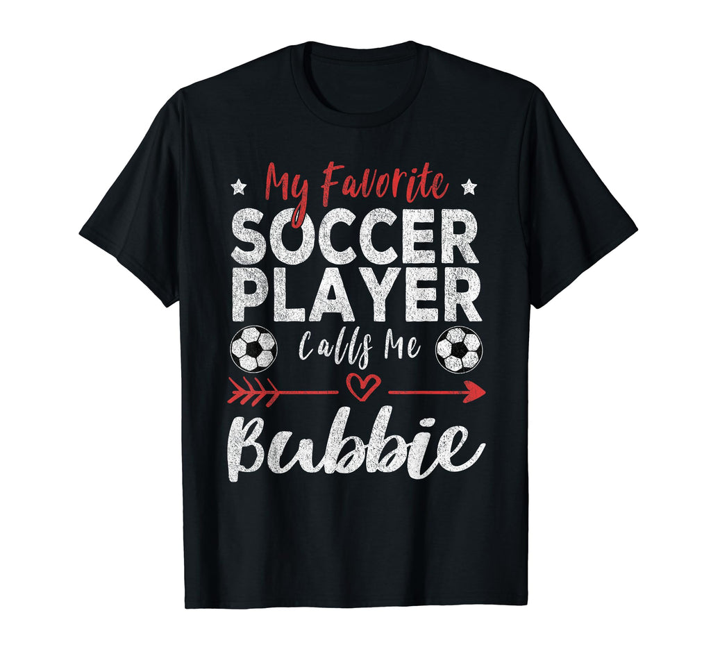My Favorite Soccer Player Calls Me T-Shirt - Graphic Print for Adults