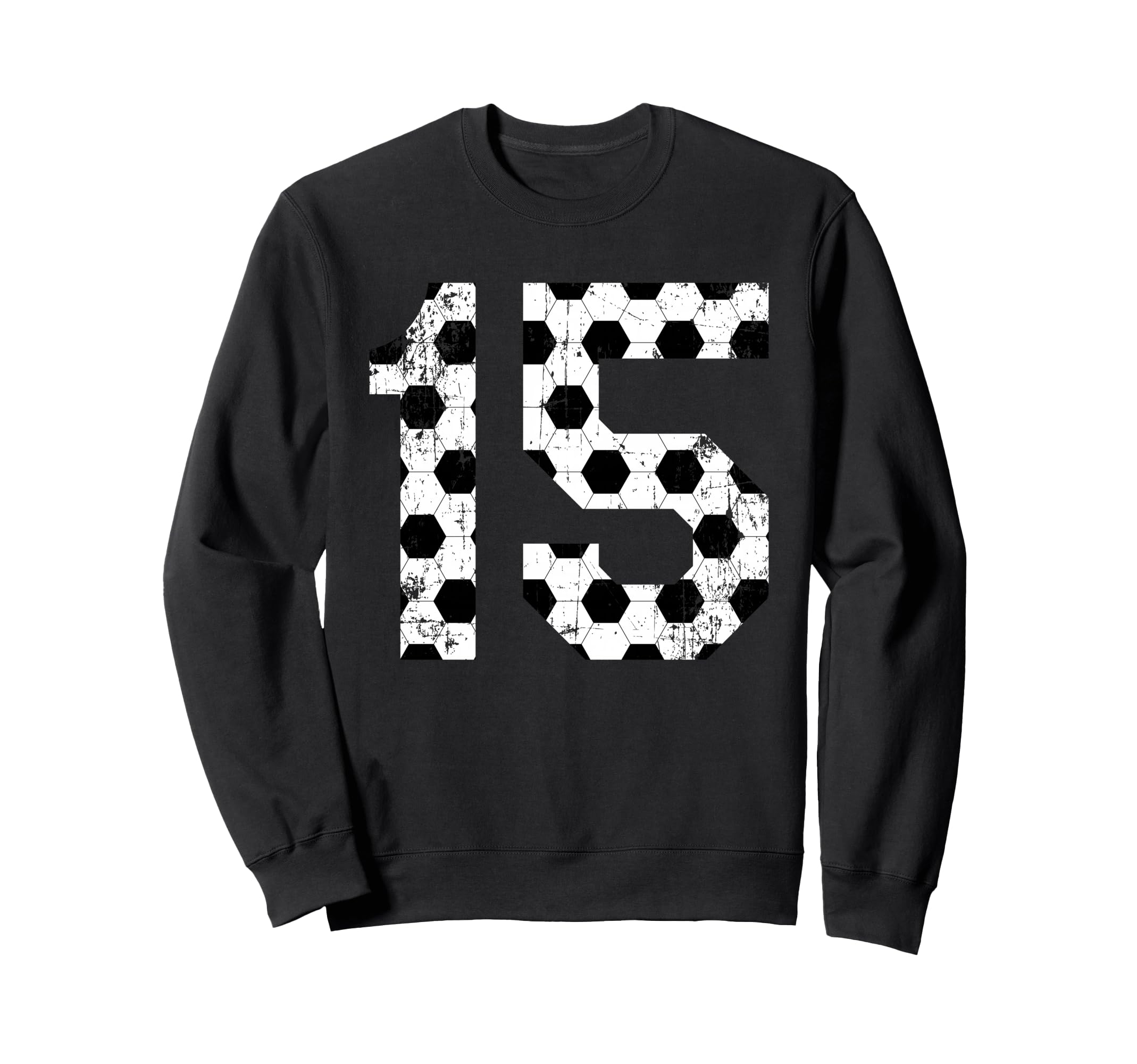 Soccer 15 Jersey Number Sweatshirt - Custom Art Print Unisex