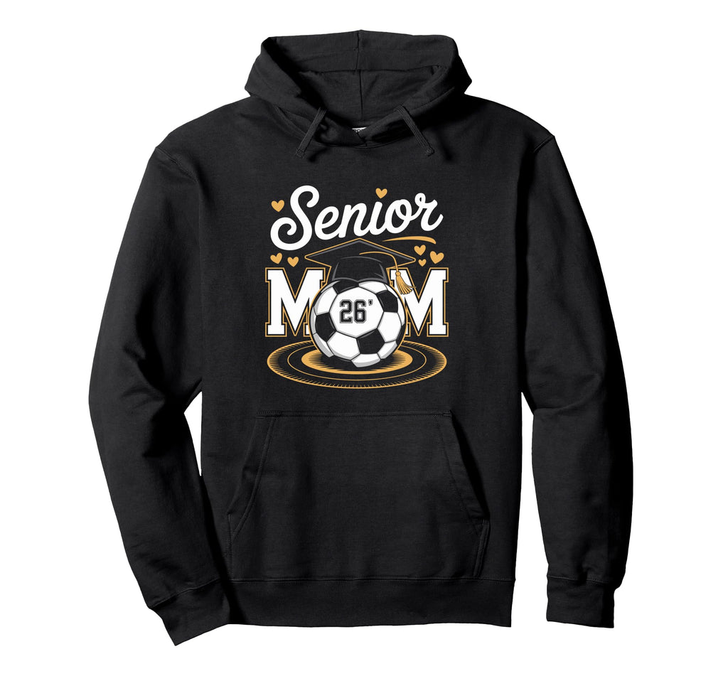 Senior Soccer Mom Class 2026 Hoodie - Trendy Graphic for Adults