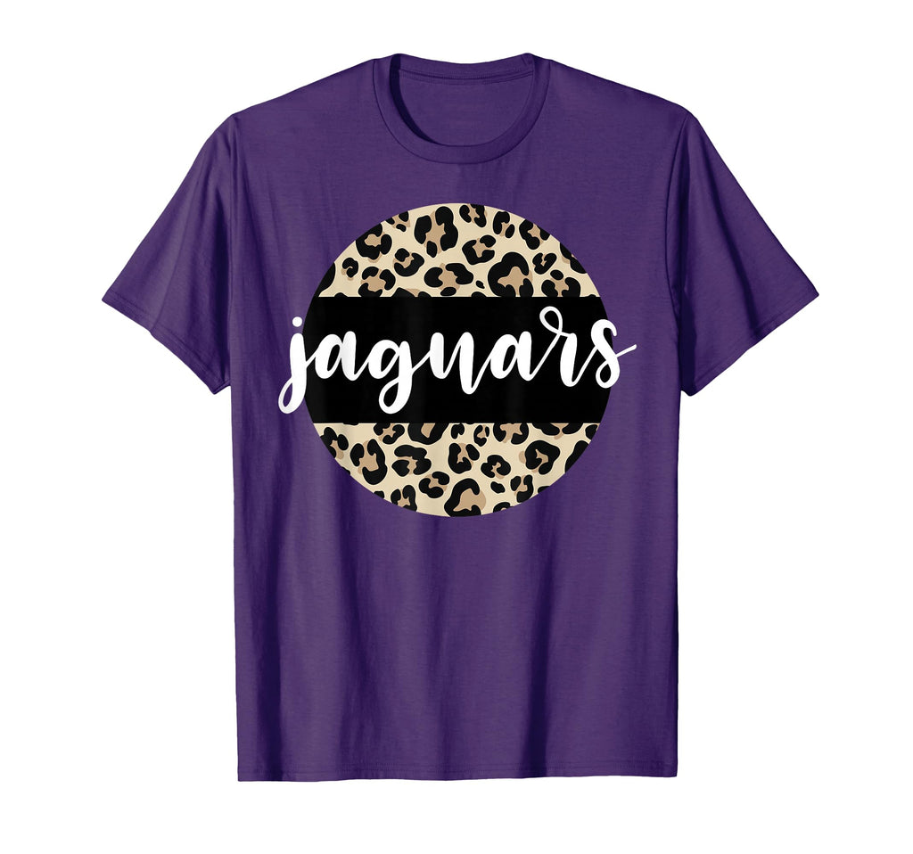 Leopard Jaguars Team Mascot School T-Shirt - Unique Graphic for Adults