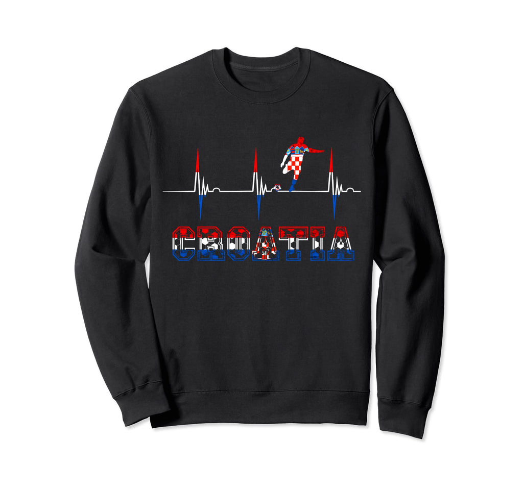 Croatia Croatian Soccer Player Sweatshirt - Custom Art Print Men Women