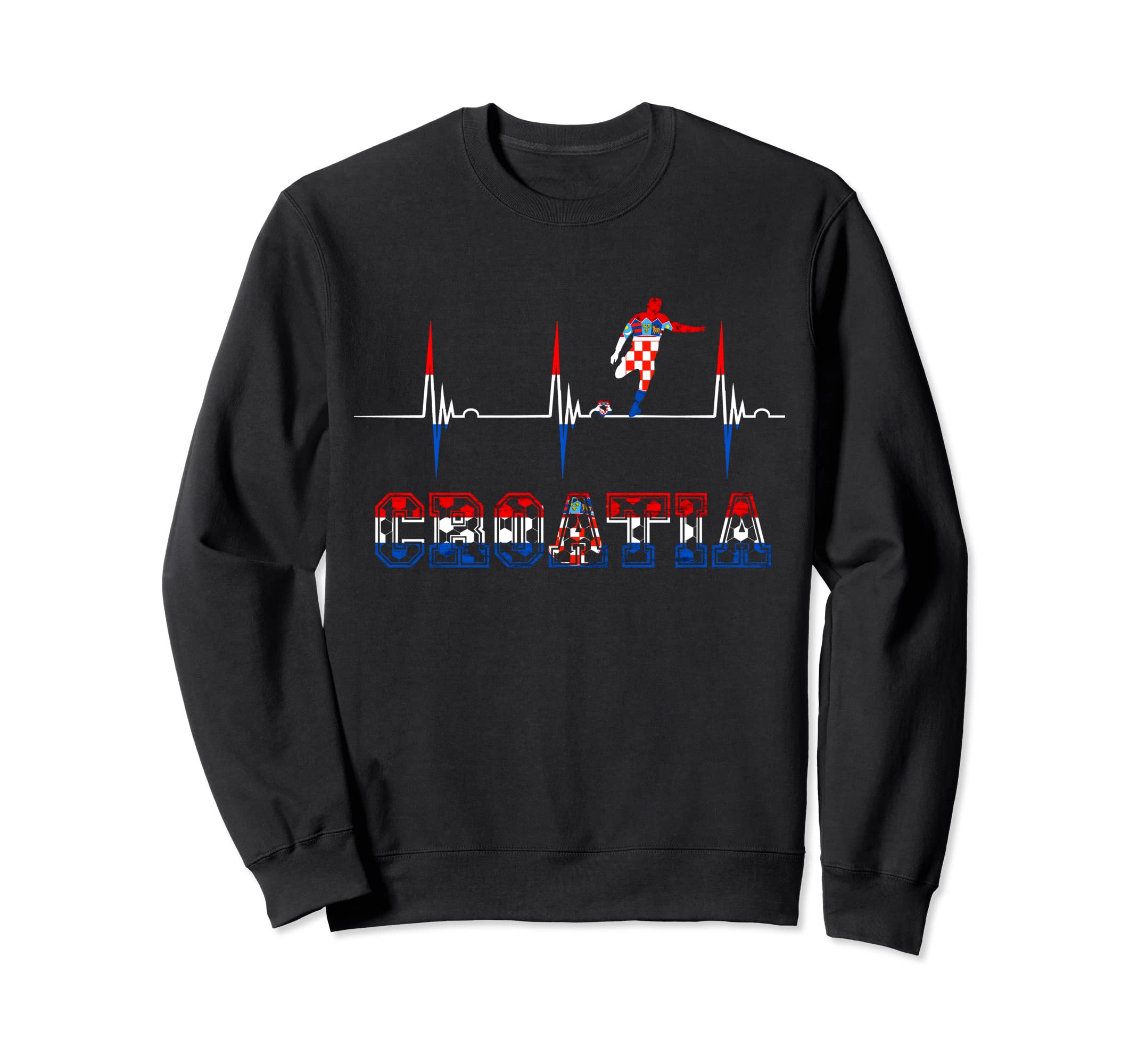 Croatia Croatian Soccer Player Sweatshirt - Custom Art Print Men Women