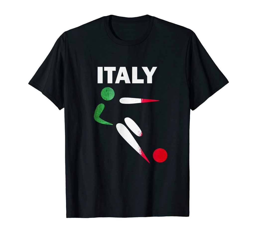 Italy Soccer Fan Italia Flag Jersey T-Shirt - Fun Novelty Design Men Women