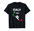 Italy Soccer Fan Italia Flag Jersey T-Shirt - Fun Novelty Design Men Women