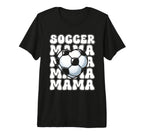 Soccer Mom Football Mama Soccer Season T-Shirt - Unique Graphic Unisex