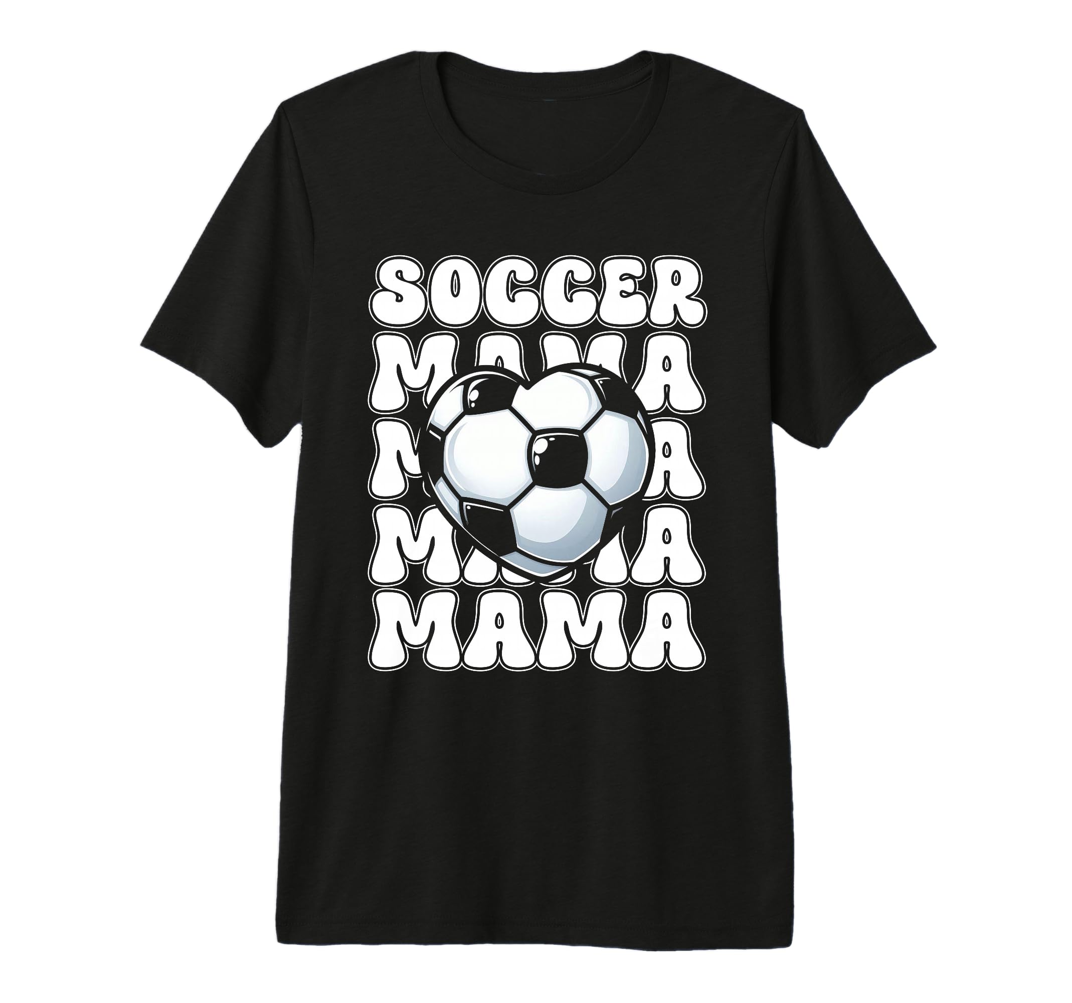 Soccer Mom Football Mama Soccer Season T-Shirt - Unique Graphic Unisex