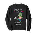 Turtle Soccer Turtle Soccer Sweatshirt - Trendy Graphic for Adults